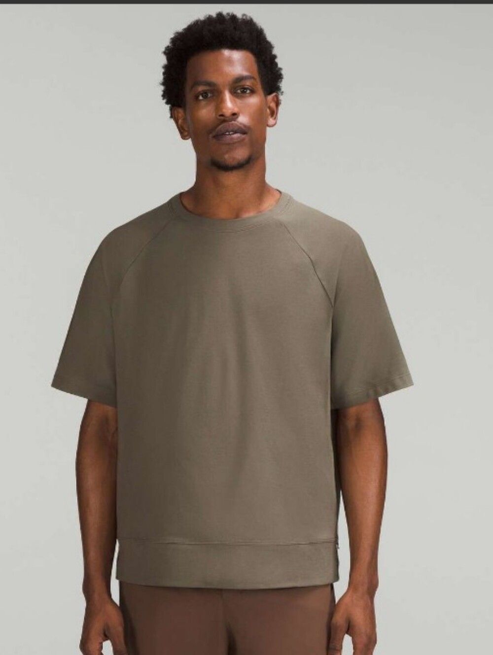 Lululemon Athletica Moss Green Heavyweight Crepe Short Sleeve Shirt